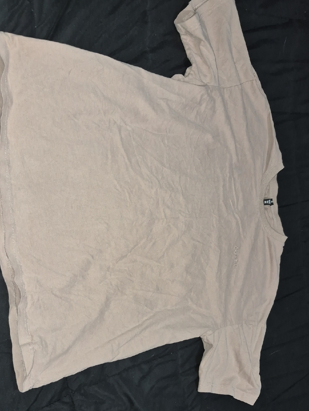 Neutral Beige Oversized Comfrt Brand Tee